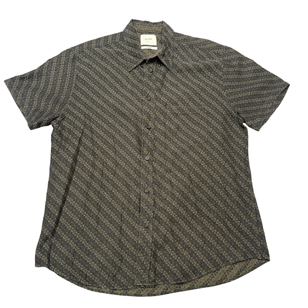 Billy Reid Standard Short Sleeve Button Up Men's Large Minimalist